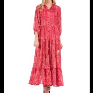 NEW- Joy Joy red polka dots Maxi dress